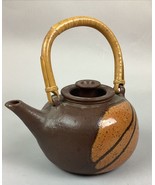 Inez Saijani Studio Pottery Teapot with Bamboo Handle - 9” - $380.28 MXN