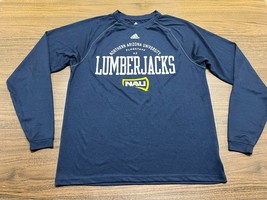 NAU Lumberjacks Men’s Blue Long-Sleeve Shirt - Adidas - Small - $14.99
