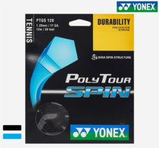 YONEX Polytour Spin 1.20mm(17GA) 12M Tennis Racquet Racket String Poly S... - $29.61