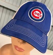 Chicago Cubs Fan Favorite Blue MLB Snapback Baseball Cap Hat Mesh - £11.42 GBP