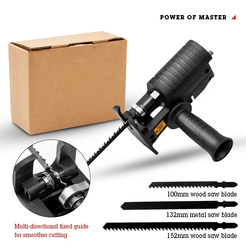 Portable Reciprocating Saw Adapter Electric Drill Modified Electric aw Power Too - £78.79 GBP