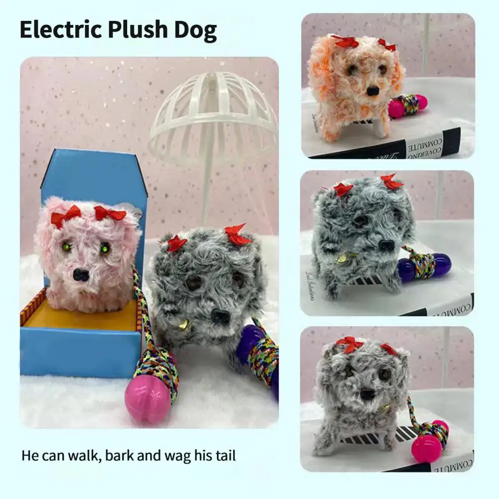 Plush Puppy Toy  Creative Barking Lovely  Simulation Pet Plush Puppy Electric - £13.00 GBP+