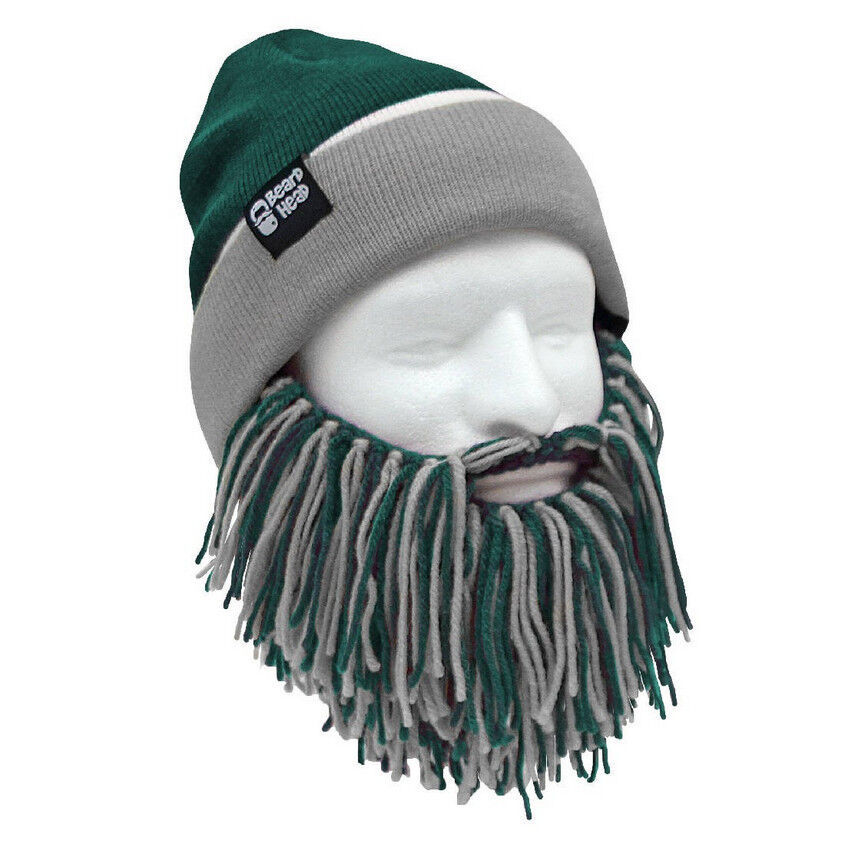 Primary image for Beard Head Philadelphia Eagles Green Grey Knit Football Bearded Mask & Hat