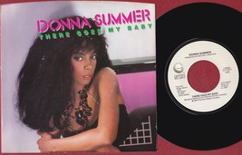 Donna Summer 45 RPM &amp; PS - There Goes My Baby / Maybe It&#39;s Over (1984) - £9.67 GBP