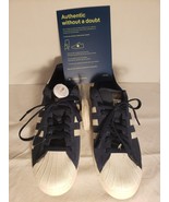 ADIDAS SUPERSTAR VULC SHELL TOE SHOES - MENS 10.5 BLUE/WHITE/GOLD PRINT/... - $299.99