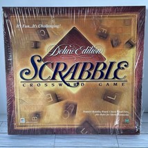 Vintage 1999 Scrabble Deluxe Edition With Turntable&amp; Raised Grid SEALED ... - $93.49