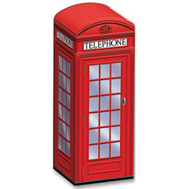 Beistle Phone Favor Boxes 3 Piece Three Dimension, British Party Decorations, 3&quot; - £29.75 GBP