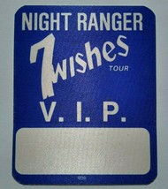 Night Ranger Backstage Pass Original VIP Unused 7 Wishes Tour Rock Conce... - £10.21 GBP
