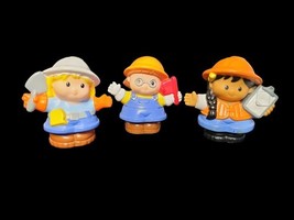 Fisher Price Current Little People Set of 3 Construction Worker Girls 20... - $364.41 MXN