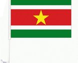Moon Knives (2 Pack) Suriname Country Car Window Vehicle 12&#39;&#39;x18&#39;&#39; Flag ... - $9.88
