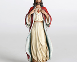 Catholic Sacred Heart of Jesus Statue, Jesus Christ Figure, Religious Gi... - $45.13