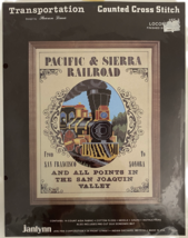 Janylnn Counted Cross Stitch Kit Pacific &amp; Sierra Railroad #65-3, 11&quot;x14... - £13.47 GBP