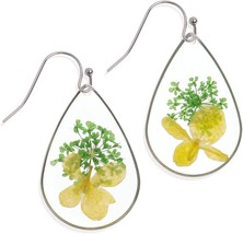  Handmade Pressed Flower Earrings for Women Teen Girls Unique Resin Drie - £21.70 GBP