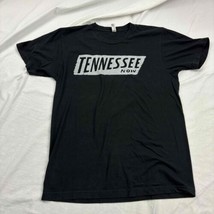 American Apparel Mens Basic T-Shirt Black Nashville Tennessee Print Crew Neck M - £11.59 GBP