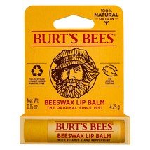 Burt&#39;s Bees Beeswax Lip Balm Tube - 0.15 Ounces each (Pack of 6) - £31.16 GBP
