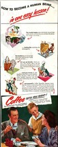 1946 PAN-AMERICAN Coffee Bureau Coffee Sets You Right! Photo Art Print Ad e8 - £19.20 GBP