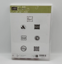 Stampin Up! Ciao, Baby! Rubber Stamp Set - Complete Set of 7 - 129648 - £11.35 GBP
