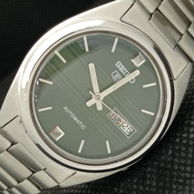 Genuine Vintage Seiko 5 Automatic 7009A Japan Mens Green Watch 621b-a413552 - £34.37 GBP