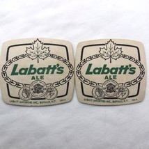 Labatt’s Ale Coaster Beer Paper Replacement 2  Vintage Bar Cardboard - £7.89 GBP