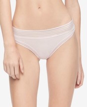 Calvin Klein Womens Striped Waist Thong Underwear, Medium, Precious Pink - £10.91 GBP