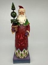 2008 Jim Shore Holiday Time Santa Folk Art Topiary Christmas Heartwood Creek VTG - £24.35 GBP