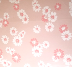 Vintage Wallpaper Sample Sheet Pink Daisy Flowers Trimz Nina 4623 Craft ... - £7.92 GBP