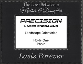 Mom Daughter Gift Love Between Mother Daughter Lasts Forever Leatherette Frame - $21.99+