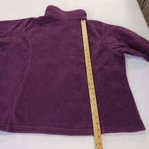 Columbia Sportswear XL1322 Women’s Wine Fleece Jacket Zipper Pocket Logo Size 2X image 7