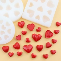 DIY Silicone Chocolate Cookies Mould Heart shaped Cake Mold Valentine&#39;s Day Gift - £14.36 GBP+