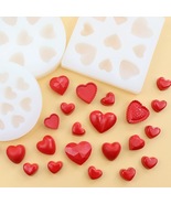 DIY Silicone Chocolate Cookies Mould Heart shaped Cake Mold Valentine&#39;s ... - £14.11 GBP+