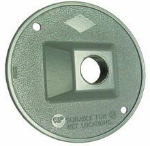 Hubbell-Bell 5193-0 Weatherproof Cover 4-Inch Round Cluster, Gray - £11.78 GBP