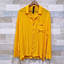 Savage x Fenty Embroidered Oversized Sleep Shirt Yellow Sleepwear Womens... - £22.28 GBP