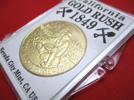 California Gold Rush 1849 Bronze 1 Oz. Sealed Commemorative Coin #L7 - £18.77 GBP