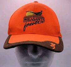 Browning Pheasants Forever Embroidered Hunting Hat Cap Blaze Orange New ... - $19.96