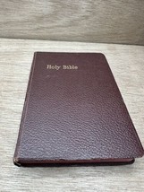 VTG Holy Bible KJV American Bible Society Old and New Testament Red 1960&#39;s - £15.58 GBP