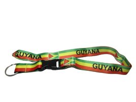 Guyana Country Flag Key Holder with Detachable Key Ring 32&quot; - $7.88