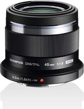 Olympus M. Zuiko Digital Ed 45Mm F1.8 (Black) Lens For Micro 4/3, No War... - $347.99