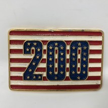 VTG American Flag Bicentennial 200 Years Belt Buckle Stars Stripes Patriotic USA - £53.42 GBP