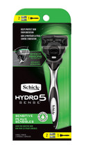 Schick Hydro 5 Sense Sensitive Men&#39;s Razor and 2 Refills  - £11.68 GBP