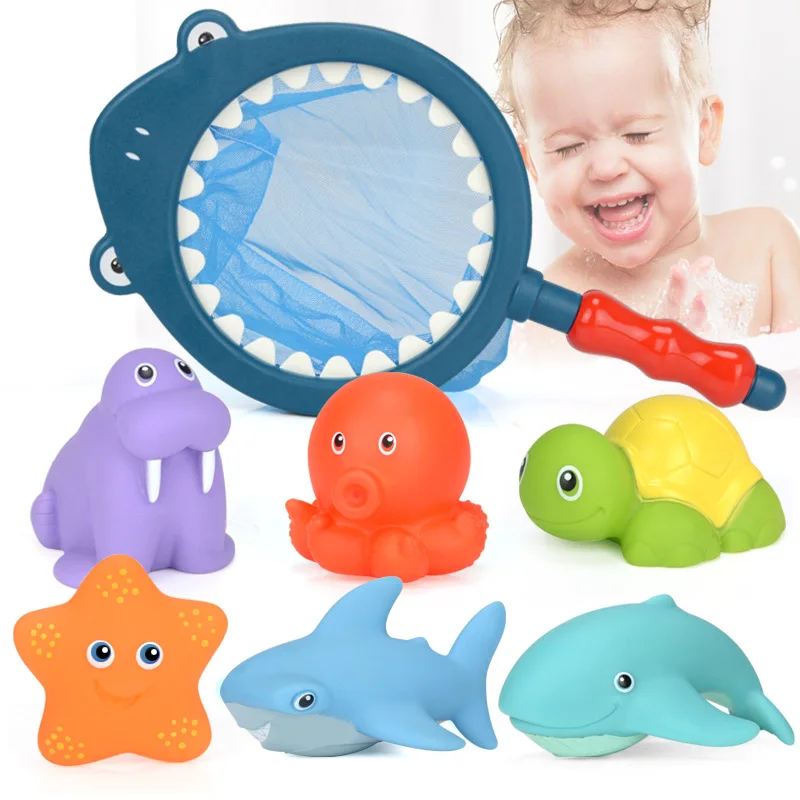 Baby Bath Toys Water Spraying Floating Animals Bathtub Toy Kids Game Pool Fish - £9.40 GBP+