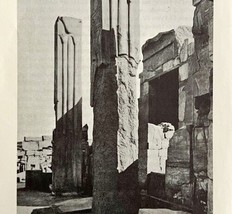 1942 Egypt Heraldic Plants of Karnak Historical Print Antique Ephemera 8... - $19.99