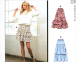 McCall&#39;s M8097 Misses 6 to 14 Oria Tiered Skirts Uncut Sewing Pattern - $14.86