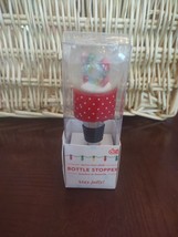 Merry Snow Globe Bottle Stopper &quot;Up To Snow Good&quot; - £14.72 GBP