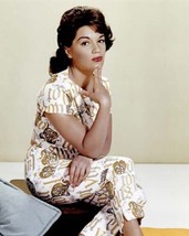 Connie Francis studio publicity pose seated on sofa 1960&#39;s 4x6 inch photo - £4.78 GBP