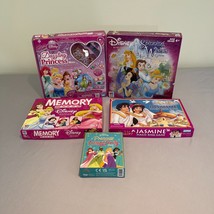 Disney Princess Board Game LOT Memory Jasmine Spinning Wishes Funko Dazz... - £31.44 GBP