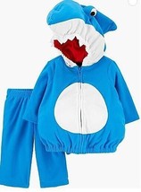 Carter&#39;s Baby Shark Halloween Costume 12 Months Blue Fish Infant Hooded Outfit - £23.16 GBP