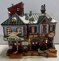 Lemax Caddington Village #15575 South Bay Fish Co & Perkins Pickles Vintage 2001 - $92.94