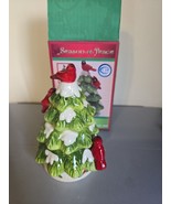 Cracker Barrel Season of Peace Ceramic Salt &amp; Pepper Shakers Tree with C... - $277.60 MXN