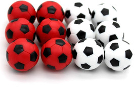Bqspt Foosball Balls Foose Balls 12 Packs,Table Soccer Balls Red And Bla... - £24.31 GBP