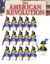 The American Revolutionary War American First Line Infantry 16 Minifigures Lot - £20.57 GBP